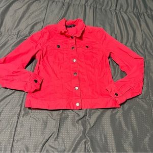 Chadwick's of Boston pink button up jacket size small